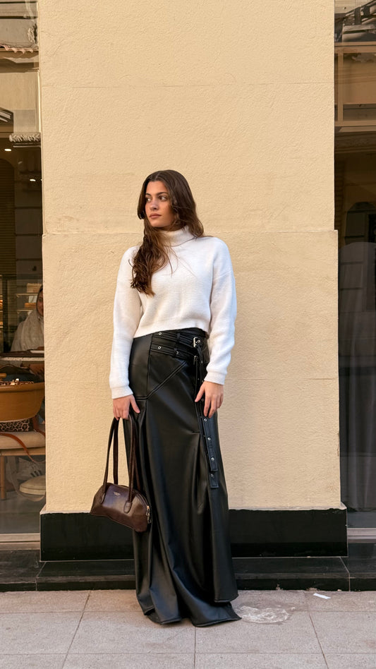 The Iconic leather-Skirt