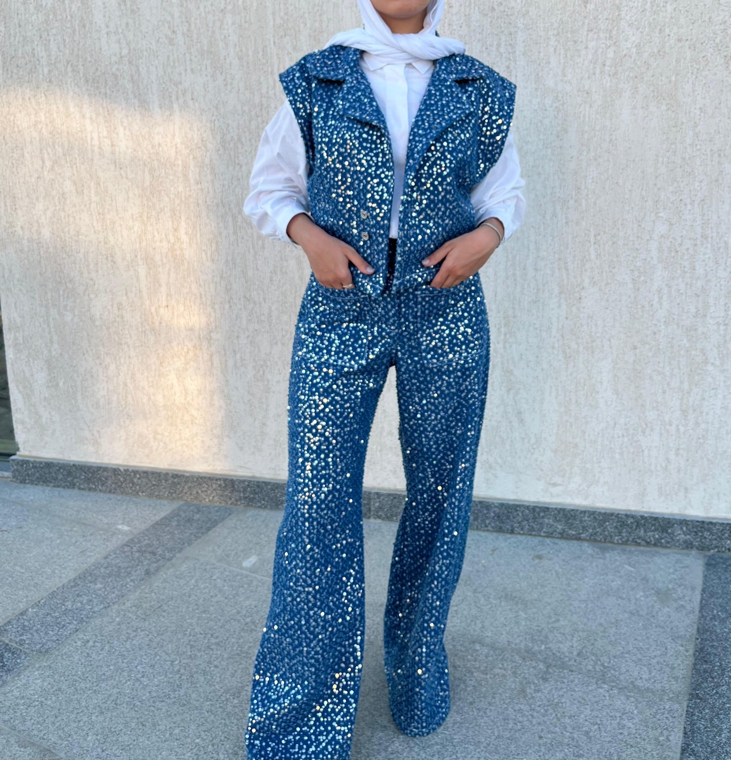 Denim-dusk Set